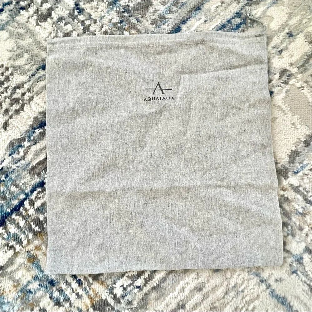 Aquatallia grey drawstring dust bag